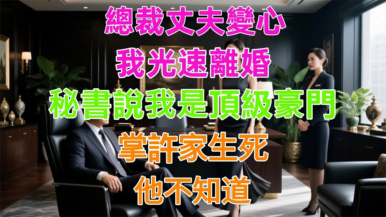 總裁丈夫變心，我光速離婚，秘書說我是頂級豪門掌許家生死，他不知道？