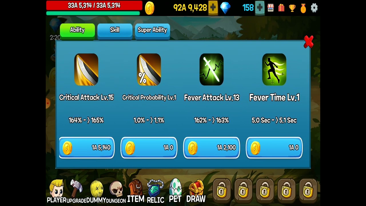прокачиваю рыцаря в игре raising dungeon 2 часть