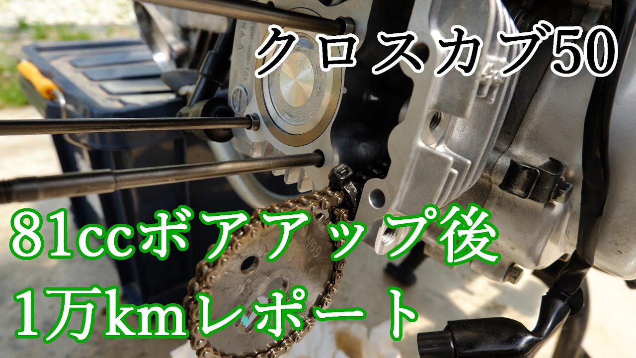 【クロスカブ】81ccボアアップ1万kmレポート
