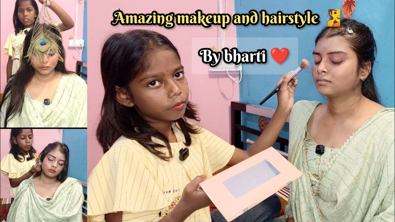 ASMR | 😴 bharti done my amazing makeup and hairstyle 😌| for relaxation😴