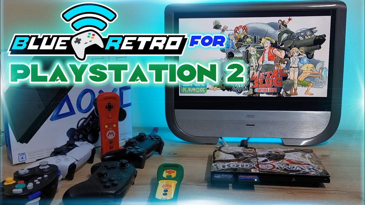 PLAYSTATION 2  -  MOD BLUERETRO || JUEGA CON MANDOS BLUETOOTH EN TU PS2.!!