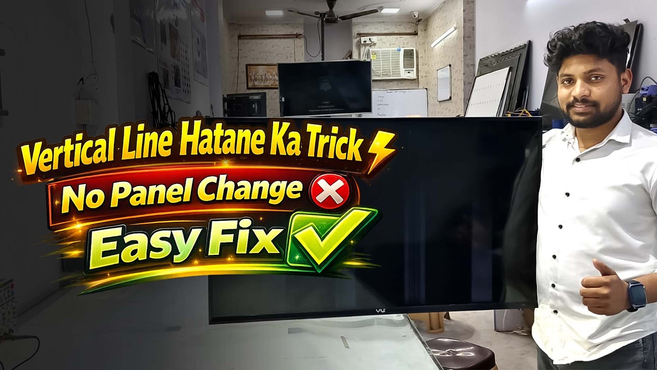 ✅ LED TV Vertical Bar Problem 😱 | 100% Working Solution (LED TV Repair) | LED TV Repairing Course