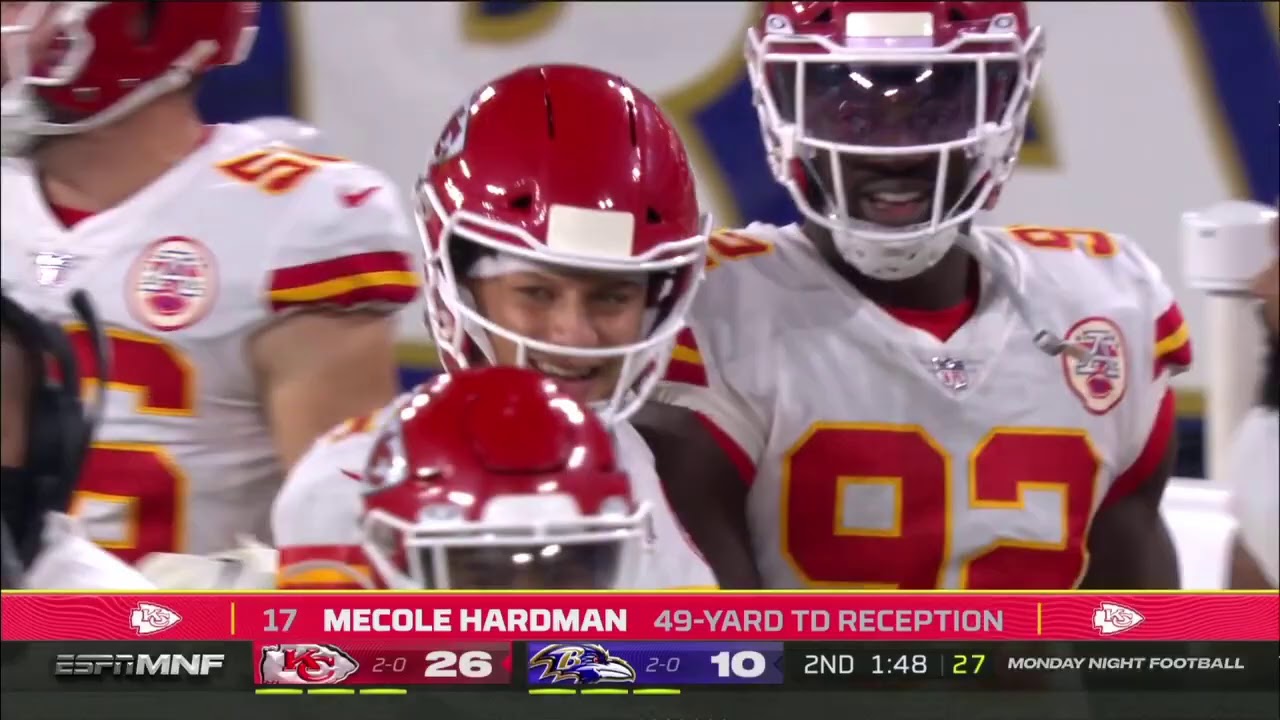 Mecole Hardman 49 Yard Touchdown | Chiefs vs. Ravens | NFL Week 3