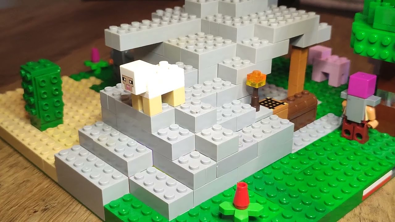 My custom Lego Minecraft cave 