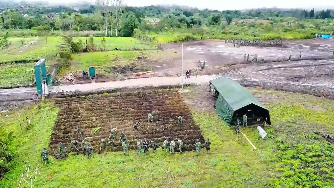 Kunjungan Dinas Pertanian Kab. DAIRI di MA Yonif TP 908/GD 