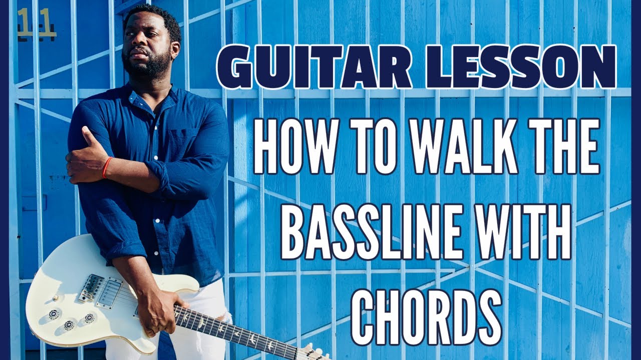 [ R&B Guitar Lesson ] How to Walk the Bassline with the Chords