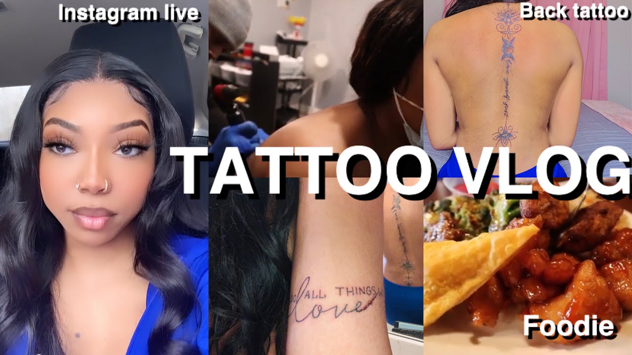 VLOG: I GOT 2 NEW TATTOOS! *Super painful*| Shalaya Dae