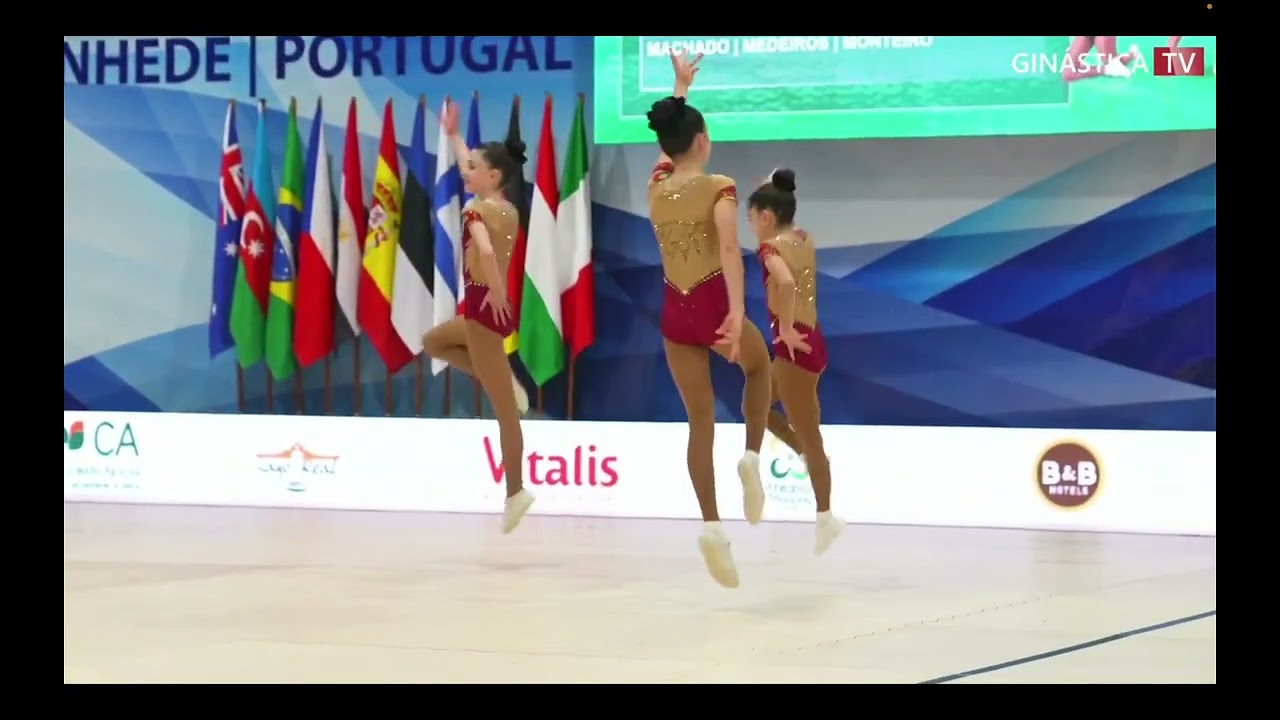 PORTUGAL (POR)- TRIO YOUTH finals Aerobic gymnastic Fig open 2024, CANTANHEDE