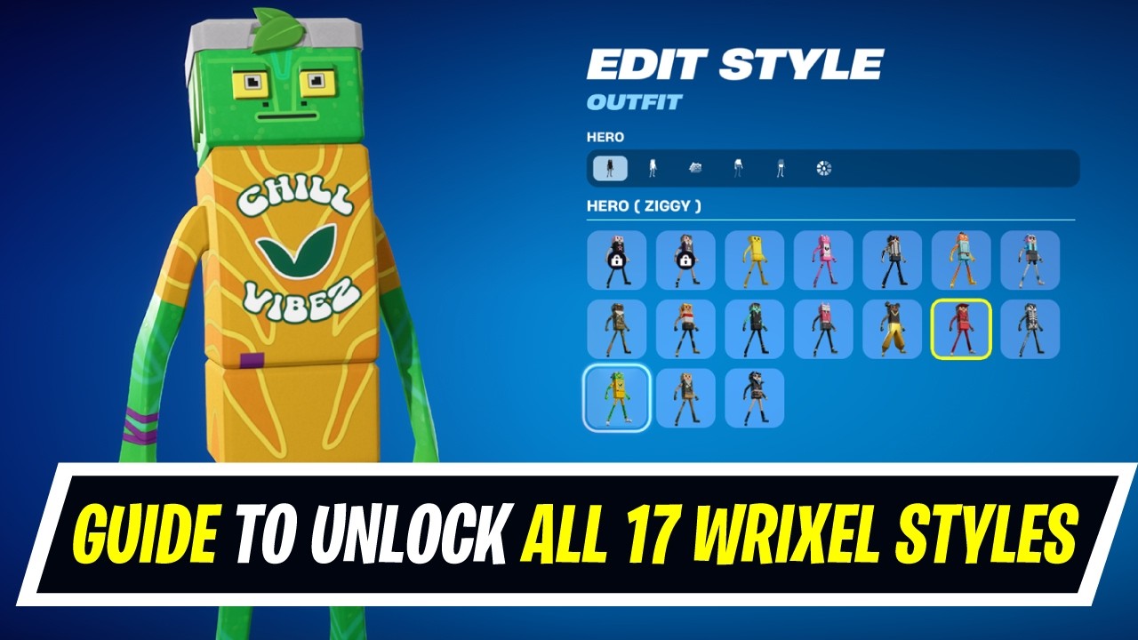 Fortnite FULL Guide to Complete All Build-A-Weixel Quests - How to unlock All Wrixel Styles