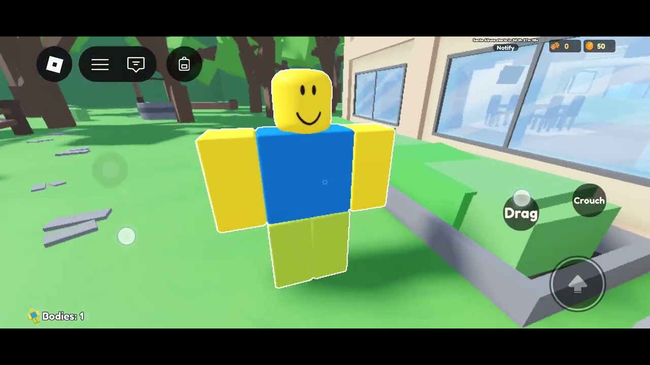 EU MATEI ESTRANHOS E MEU AMIGO APARECEU!Parte 1/5 [Hide The Bodies Roblox]
