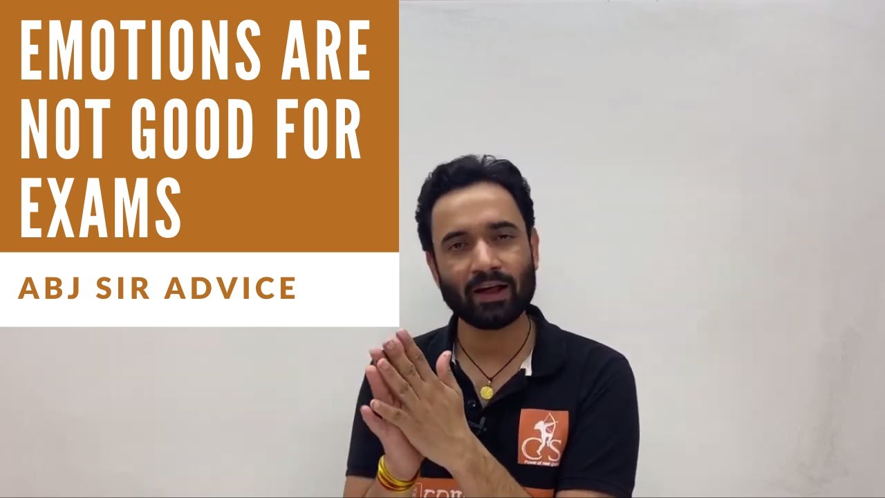 Example on How Emotions can degrade your your Performance in Exams | Amit Bijarnia Sir | JEE Advice