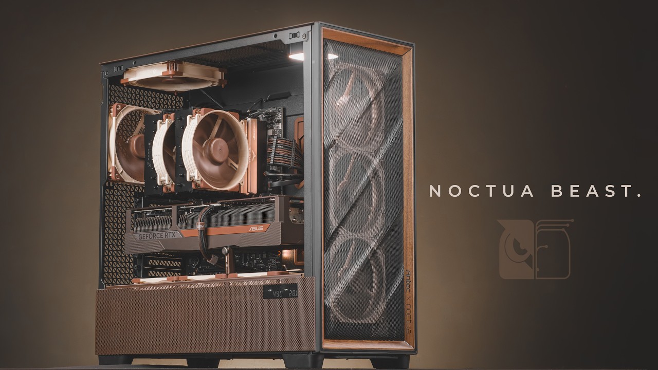 Ultimate All Noctua Gaming PC Build - Antec x Noctua Flux Pro.
