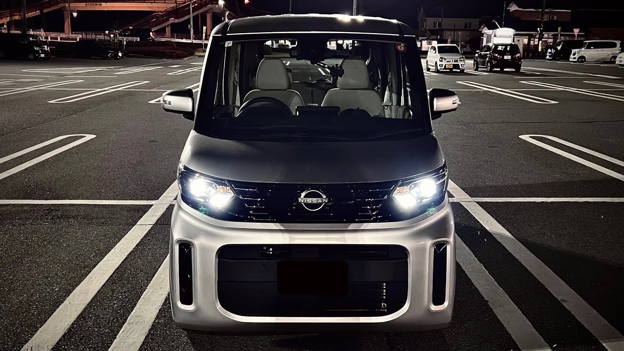 NISSAN LOOX 日産の軽自動車で新4号バイパスを走ってみた深夜のドライブ車載動画 栃木県 西那須野→氏家