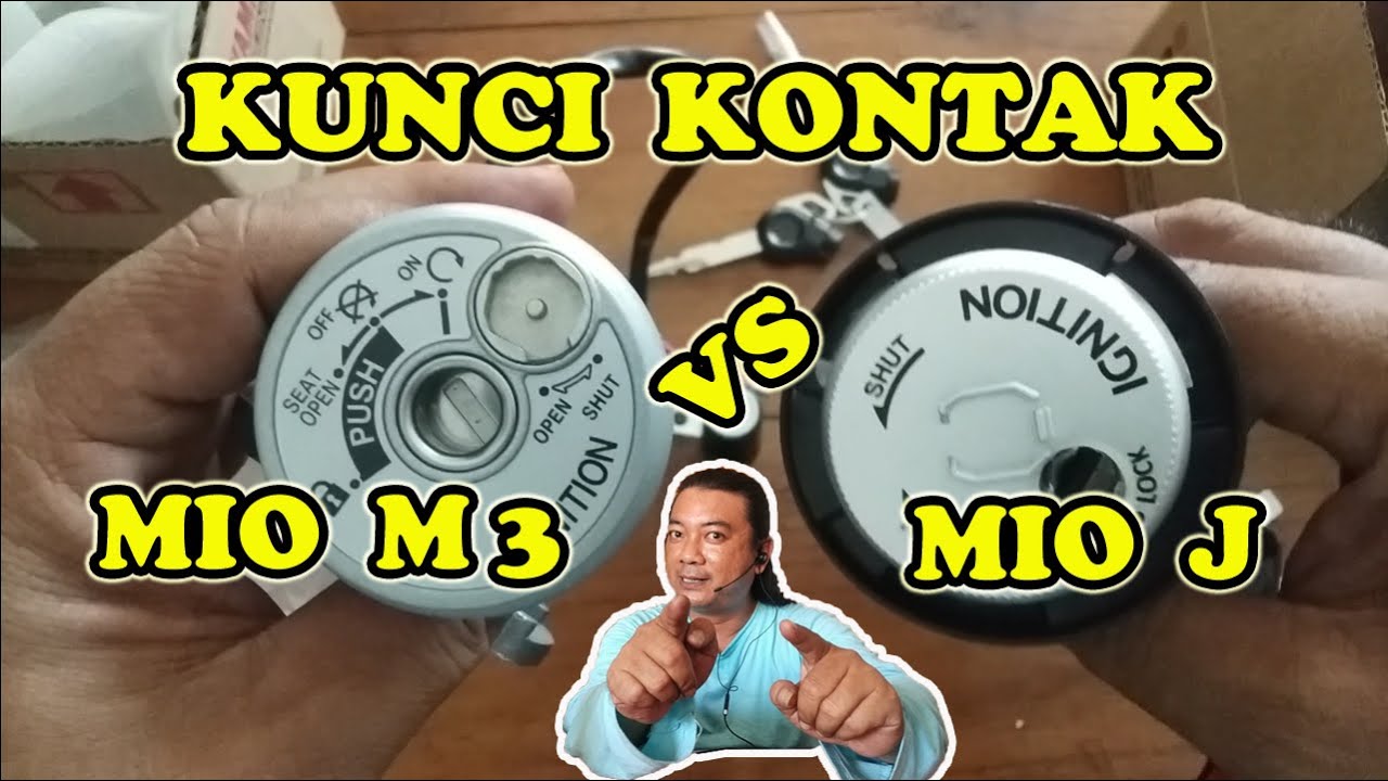 Perbedaan kunci kontak mio m3 dan mio j di berkah jaya
