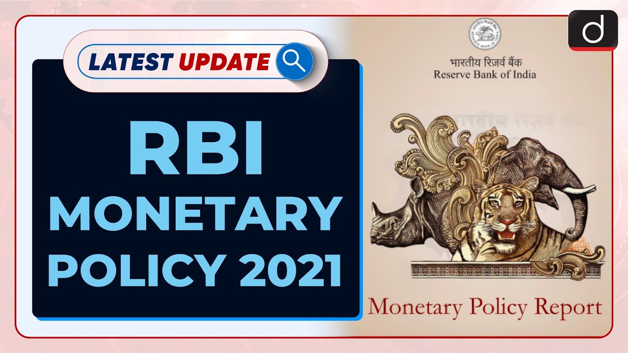 RBI Announced 'Monetary Policy 2021' : Latest update | Drishti IAS English