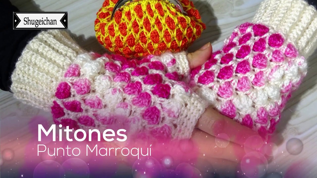 Mitones en punto MARROQUI CROCHET