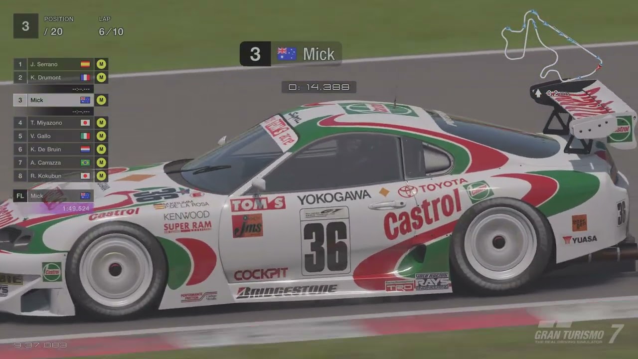 PP GT500 Autopolis broadcast