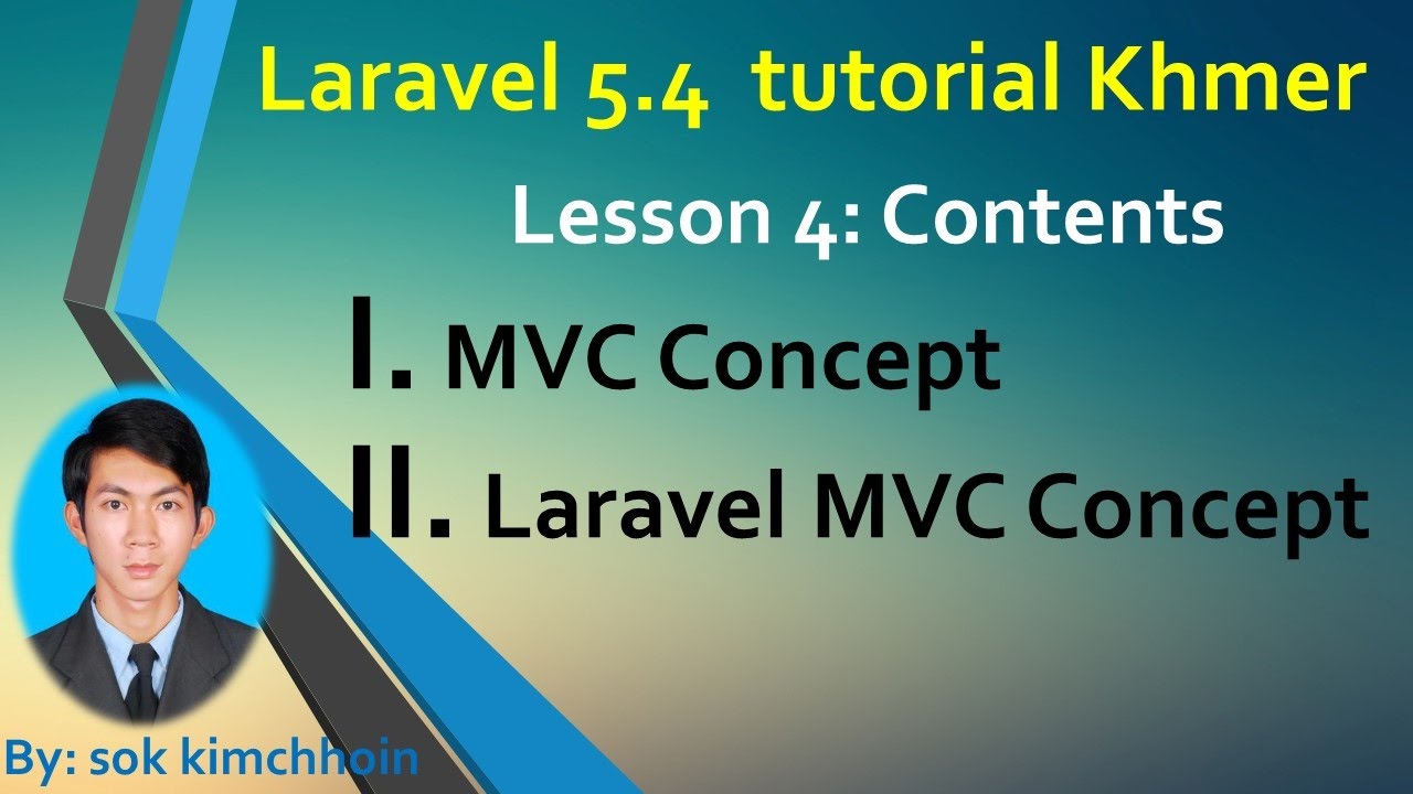 laravel5.4 tutorial mvc concept khmer # lesson 4