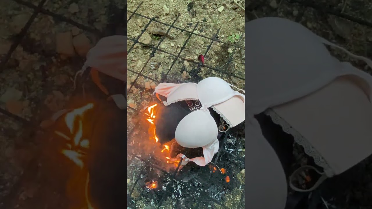 Burning more bras and victoria’s secret Bra good bye❤️🔥