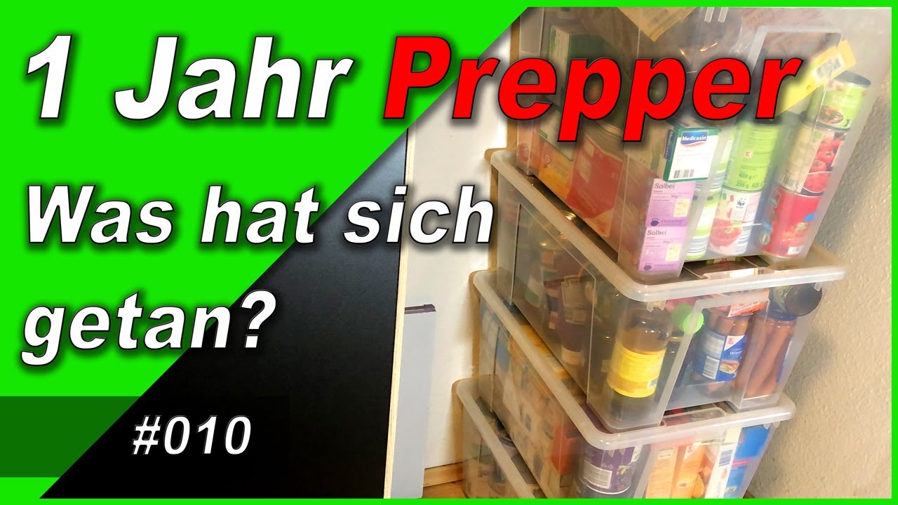 1 Jahr KRISENVORSORGE! #010 Was hat NICHT geklappt? 🥫 PREPPEN mit wenig Platz | Wie geht es weiter?