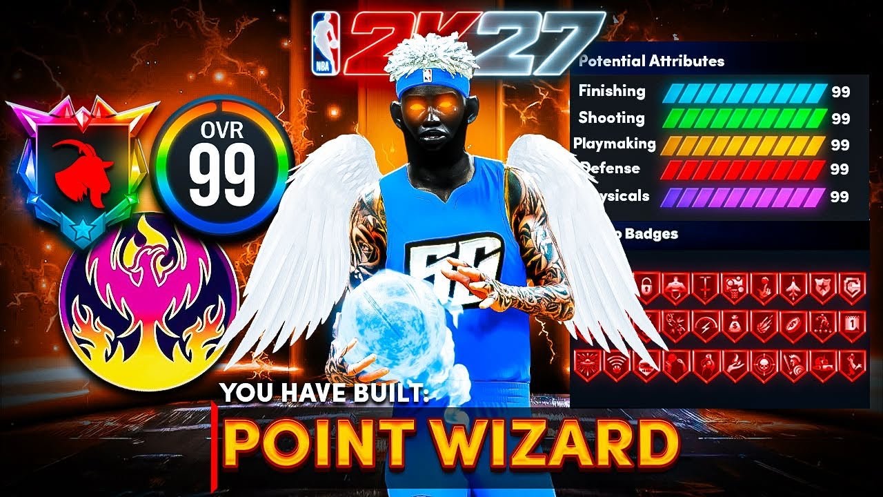 *NEW* BEST GAME BREAKING POINT GUARD BUILD in NBA 2K27! OVERPOWERED BUILD! Best Build 2k27