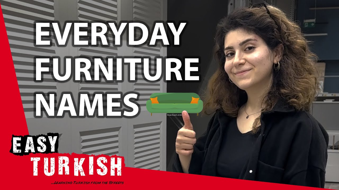 Learn Turkish Names for Everyday Furniture | Super Easy Turkish 90
