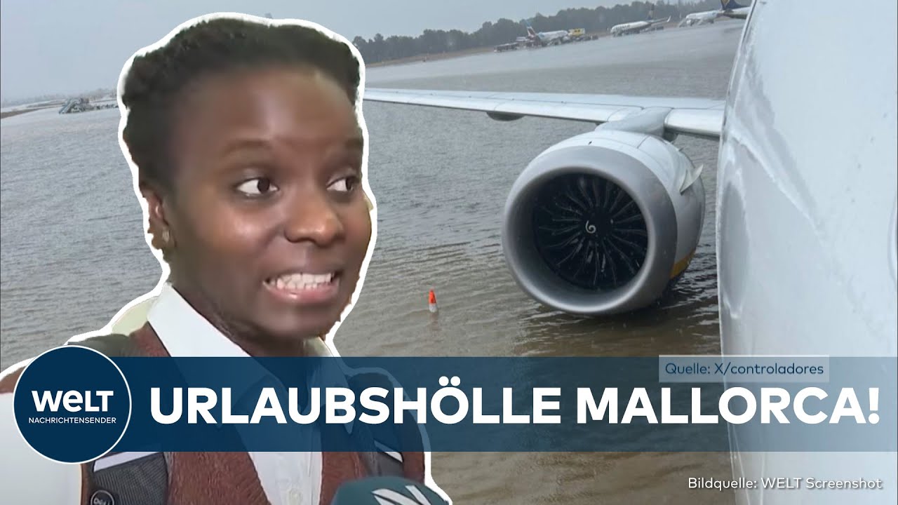 PALMA DE MALLORCA: Urlauber in Panik - Straßen und Strände am Ballermann nach Unwetter überflutet!