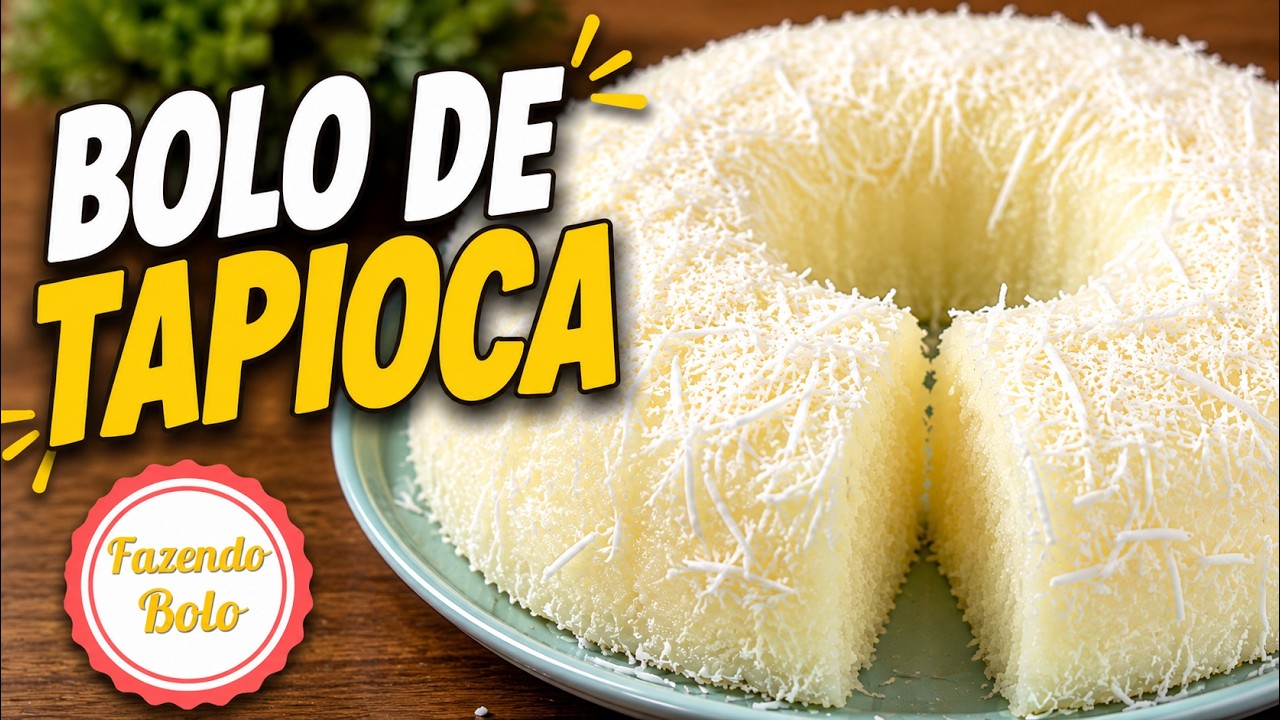BOLO DE TAPIOCA GRANULADA - ( COM CALDA )  #anamariabraga #DiadasMaes   #bolodetapioca