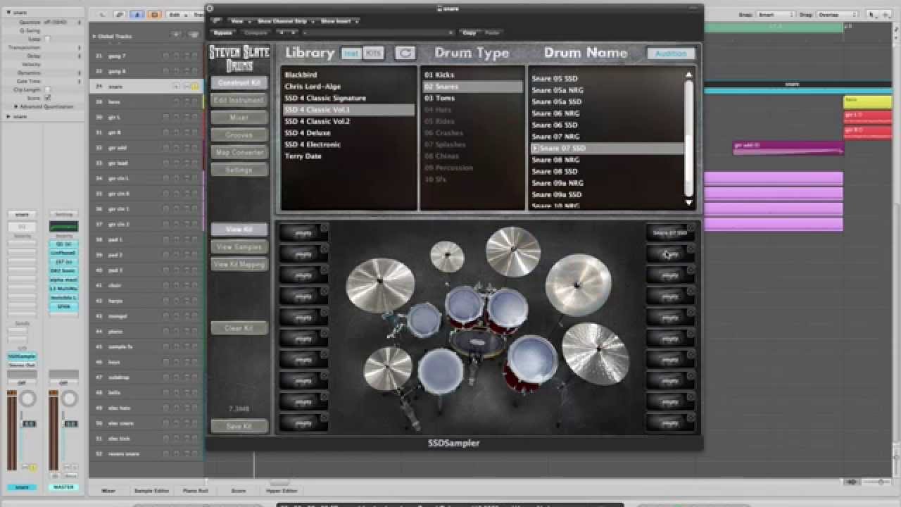 Mixing Metal Snare Drum / SSD4 / Snare 7