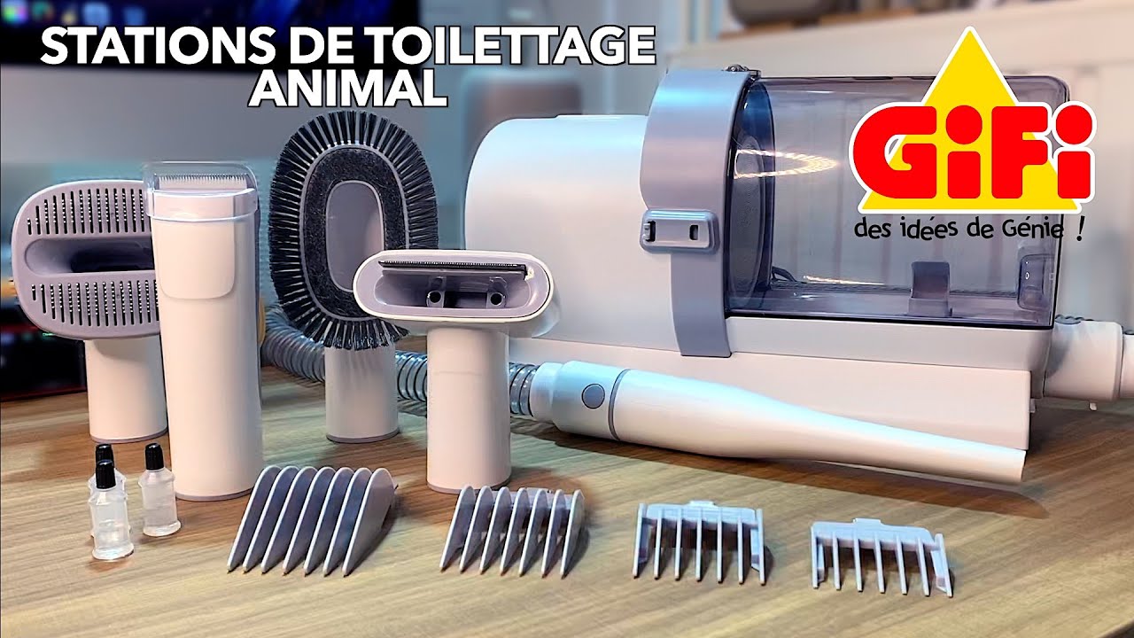 Station de toilettage animal 5 en 1 chez GIFI pour chien, chat, lapin et pour tout animal à poils