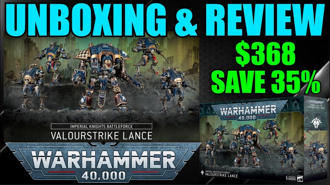 Unboxing Warhammer 40K IMPERIAL & CHAOS KNIGHTS Christmas Battleforce #New40k #Warhammer 40,000