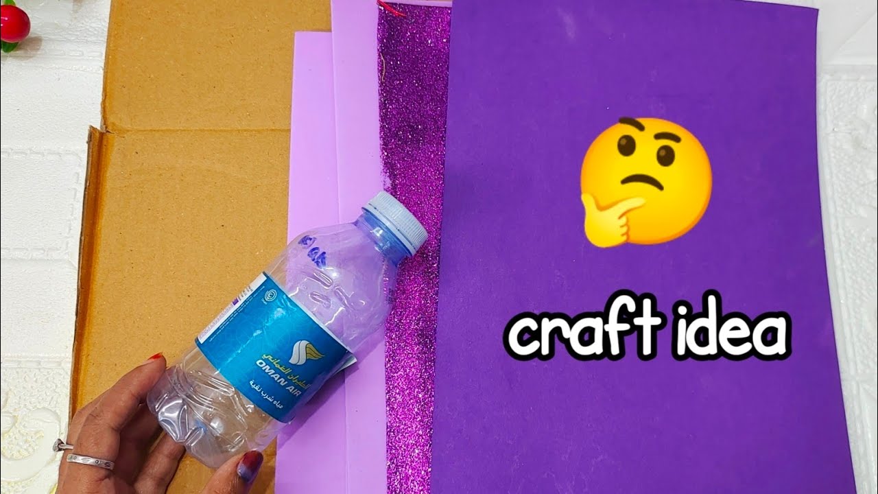 Cardboard and waste water can reuse craft idea/craft tamil