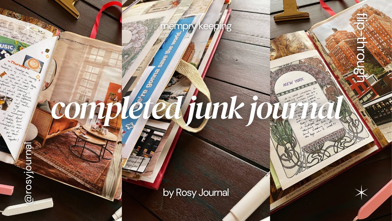 Completed Large Format Junk Journal Flip-Through | Vintage & Floral Inspirations