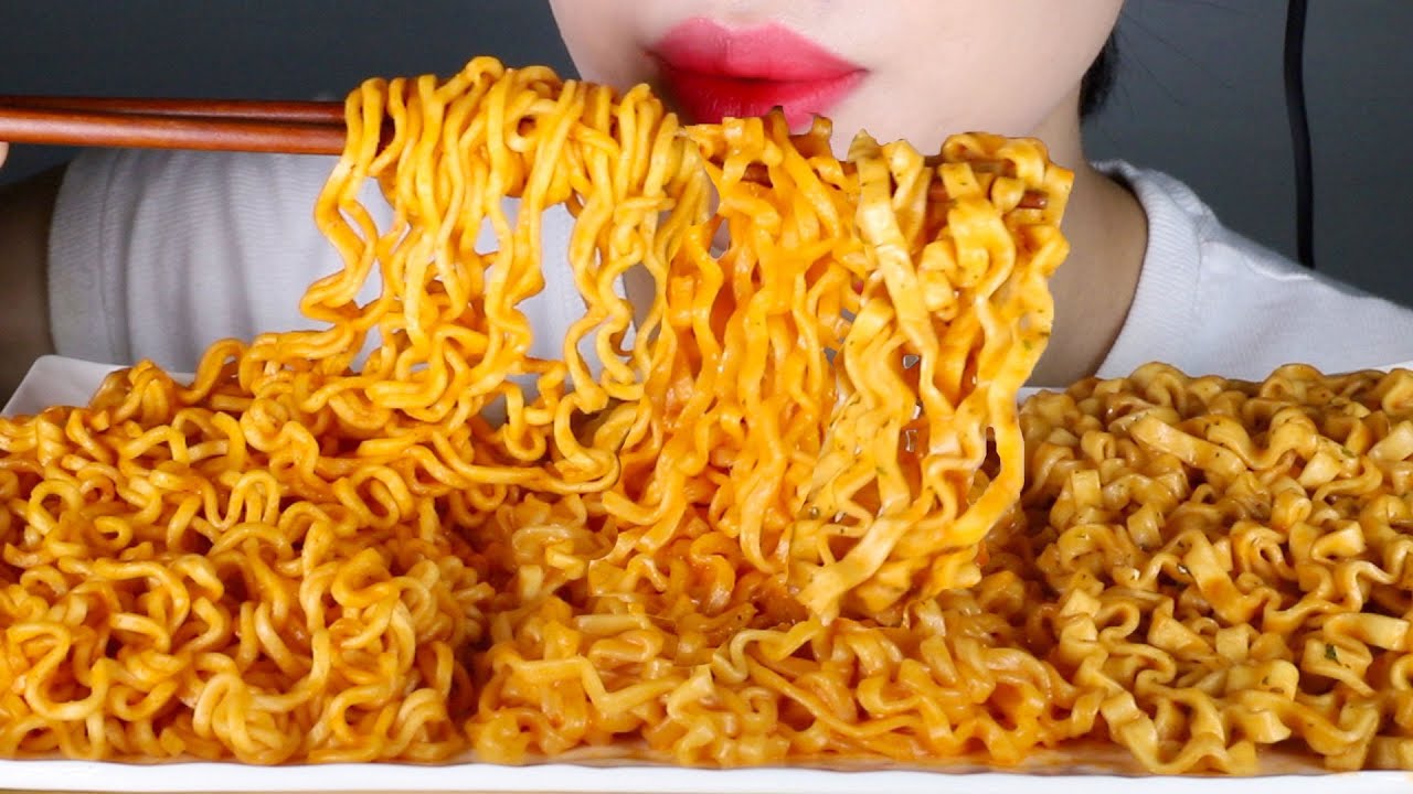 ASMR 🔥Jalapeño Cheese Buldak, Four Cheese Buldak, and Carbo Fire Noodles | Eating Sounds Mukbang