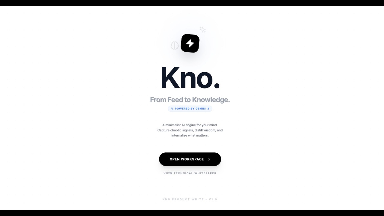 Kno: A Spatial Reasoning Engine powered by Gemini 3