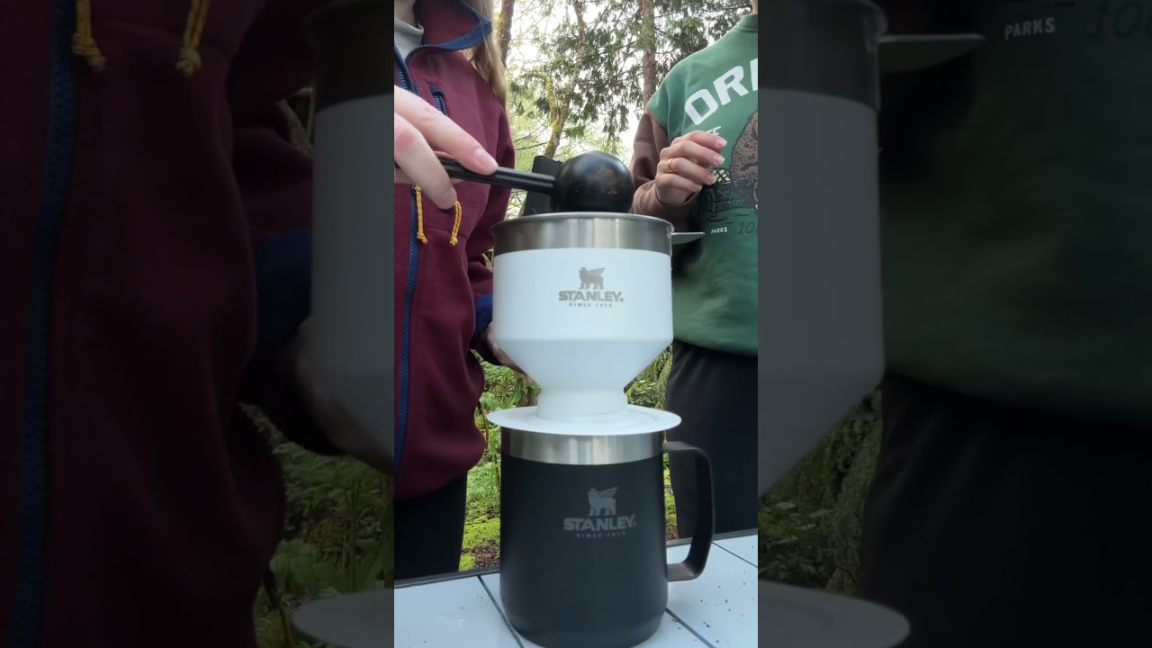Brewing Coffee While Camping #hiking #coffee #campcoffee
