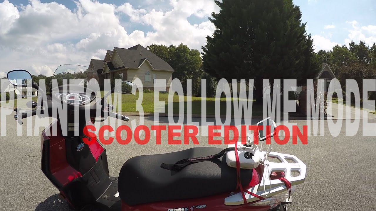 DJI Phantom 3 Pro - Follow Me Mode -  Scooter Edition