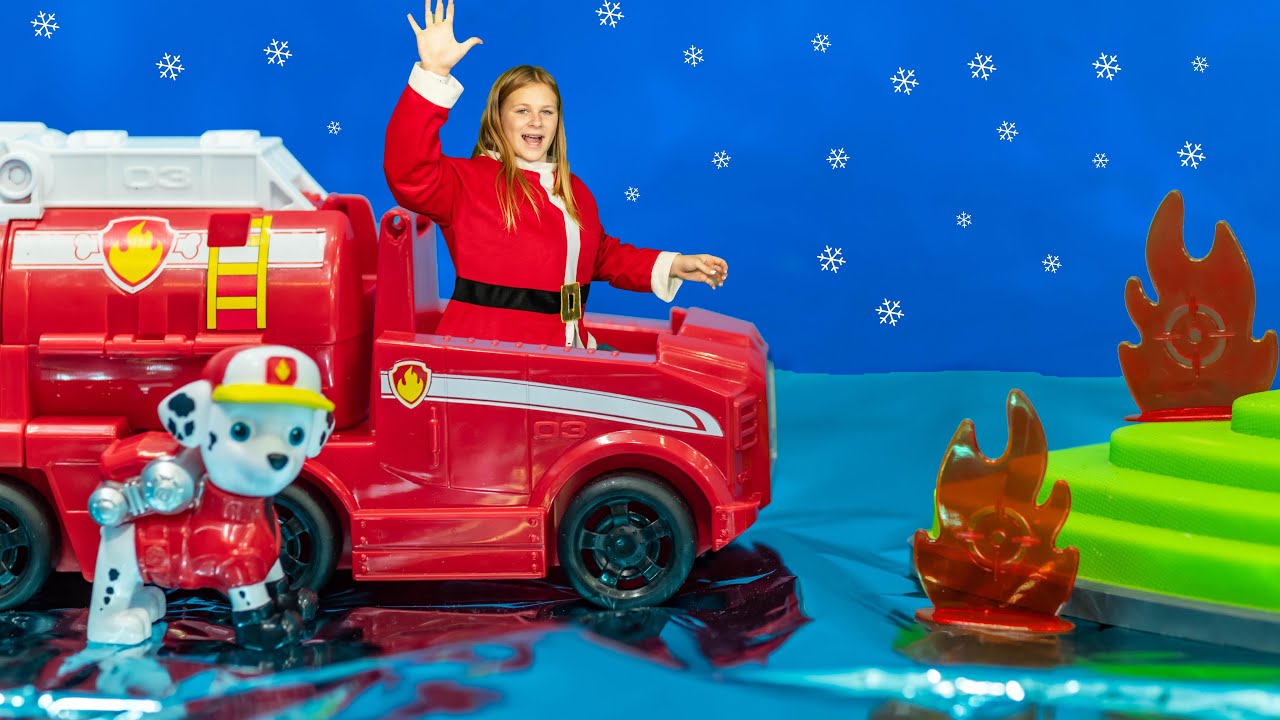 Assistant Solves Riddles and Challenges to Find Paw Patrol Big Trucks