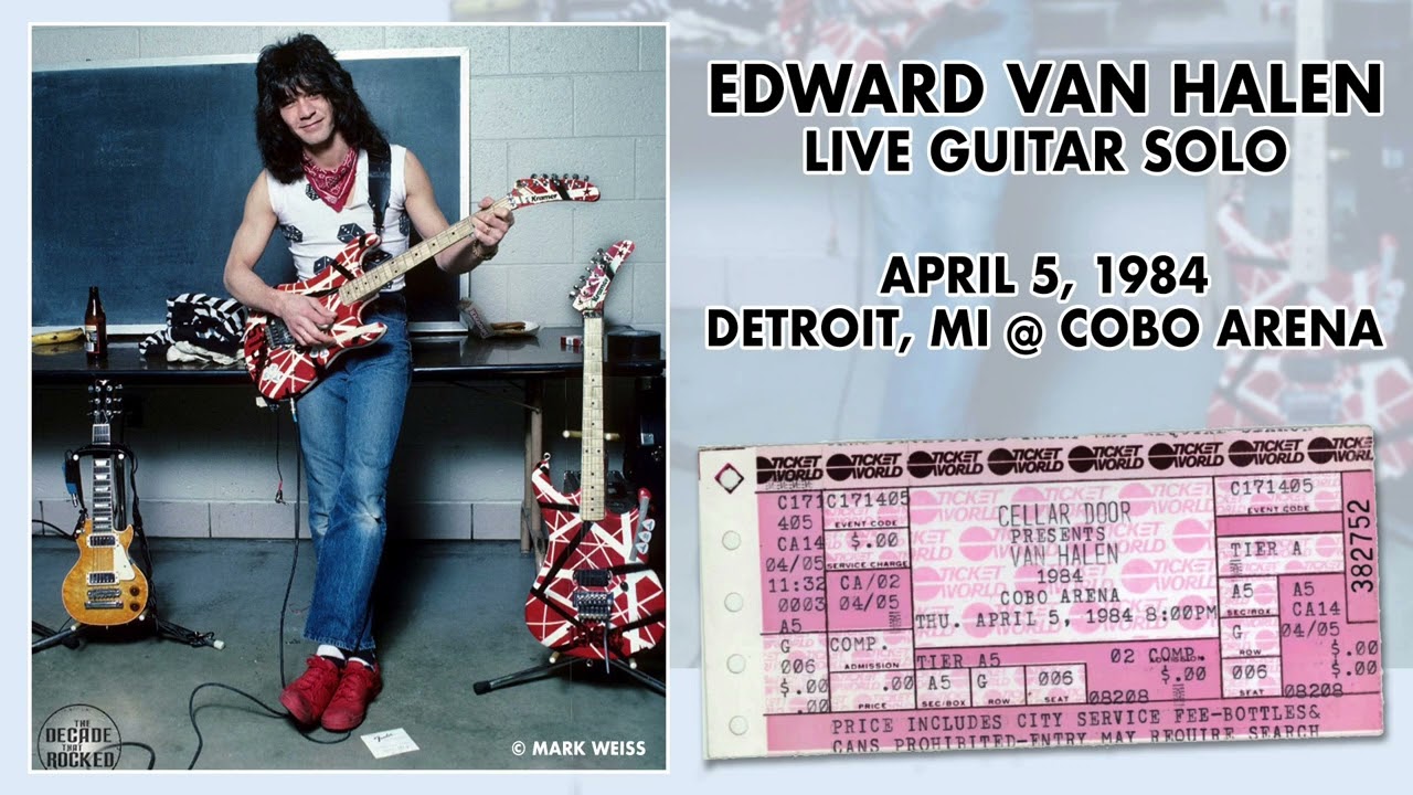 Full Eddie Van Halen solo from the 1984 Tour (Apr 5, 1984 Detroit, MI) Great Quality