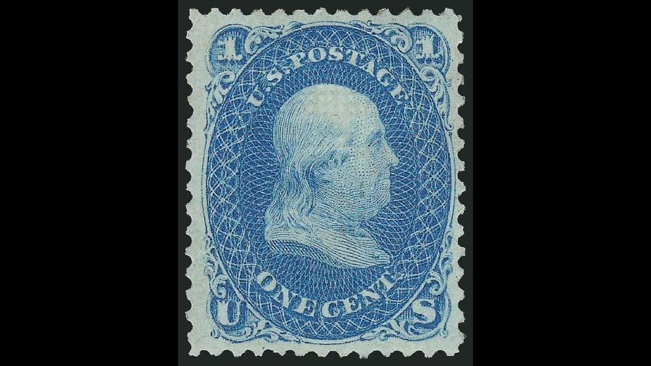 Voici notre s&eacute;lection  de timbres  les plus chers au monde le Benjamin Franklin Z &ndash; Grill1