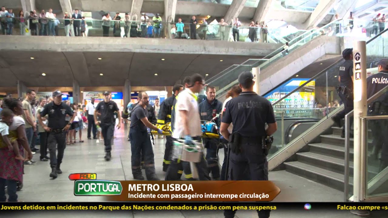 Metro de Lisboa: Homem cai à linha - Fala Portugal