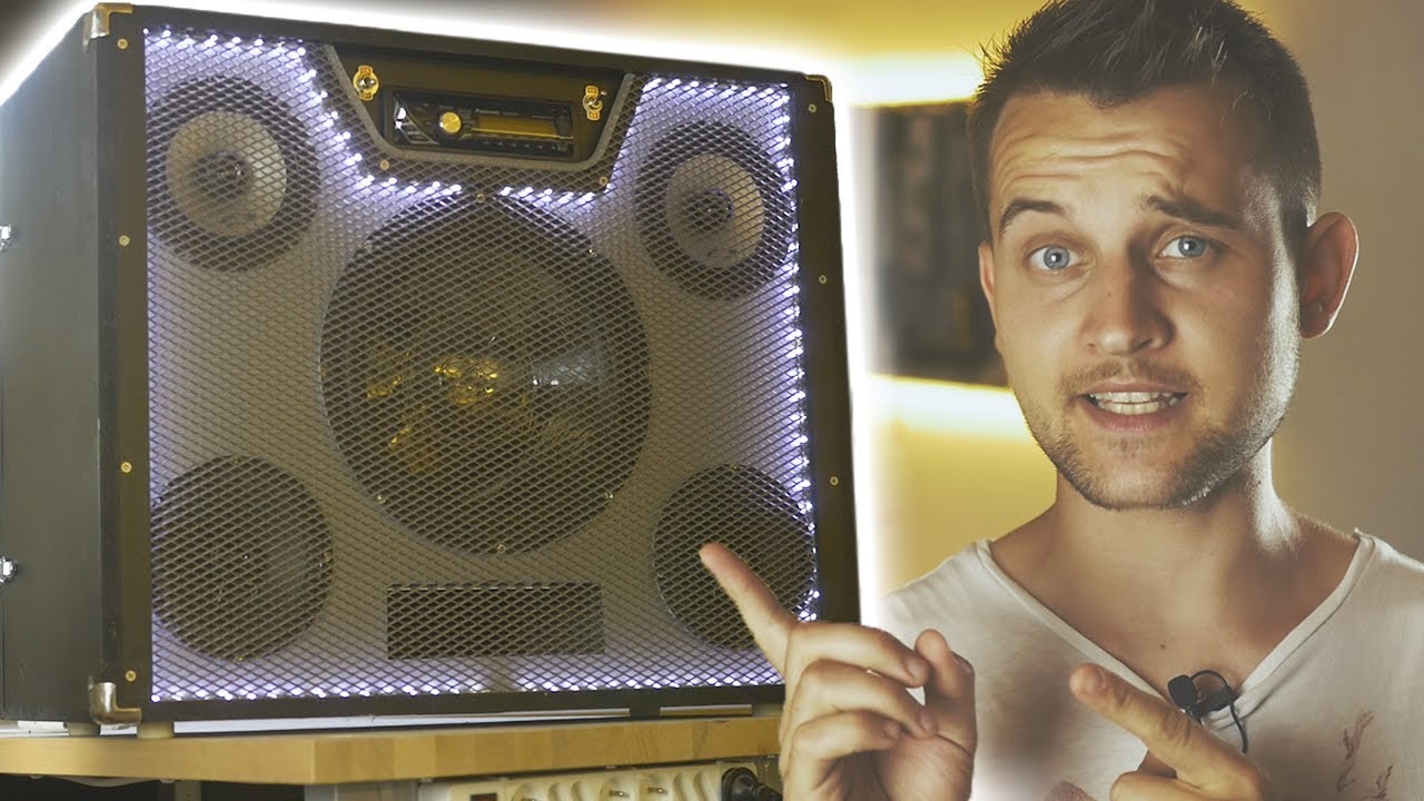Fabrication d'une ENCEINTE PORTABLE GÉANTE !