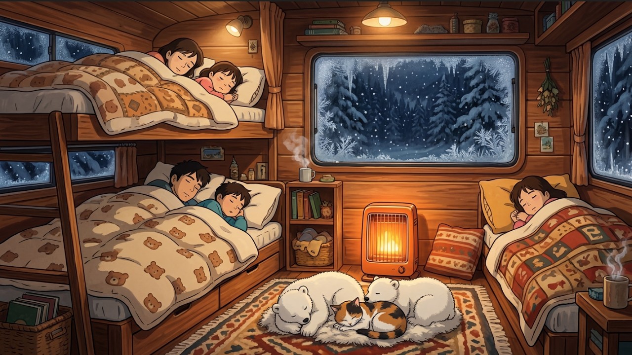Winter Van Life: Rescuing Polar Bears ❄️🚐🐻&zwj;❄️ & Cozy Winter Stew Cooking | Sleep ASMR