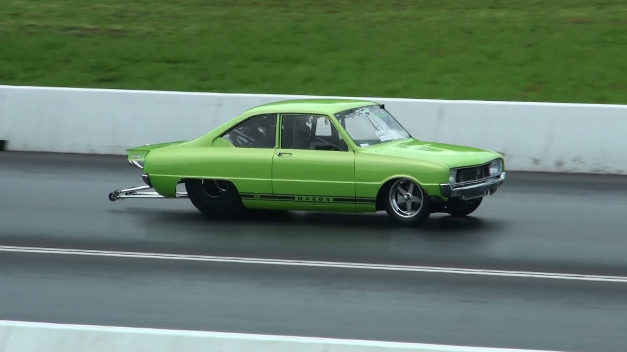 ROTORMASTER MAZDA R100 8.21 @ 164 MPH SYDNEY DRAGWAY 12.4.2014