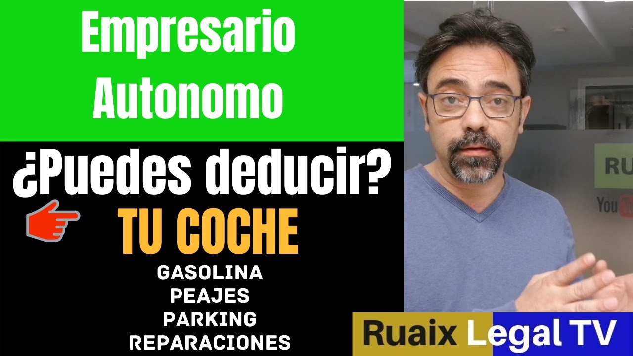 Gastos deducibles coche autonomos | Deducir vehiculo | Gastos deducibles empresarios | IRFP | Iva