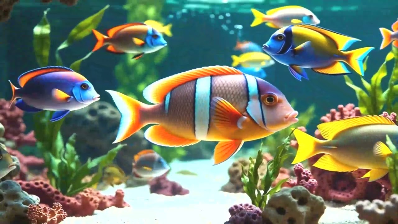 Relaxing Fish Aquarium 4K – Calm Underwater World for Deep Sleep