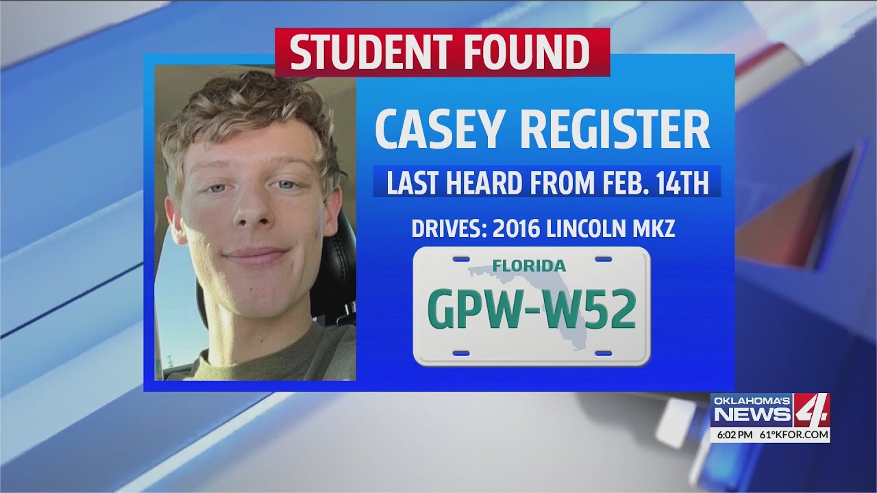 Missing man Casey Register found safe