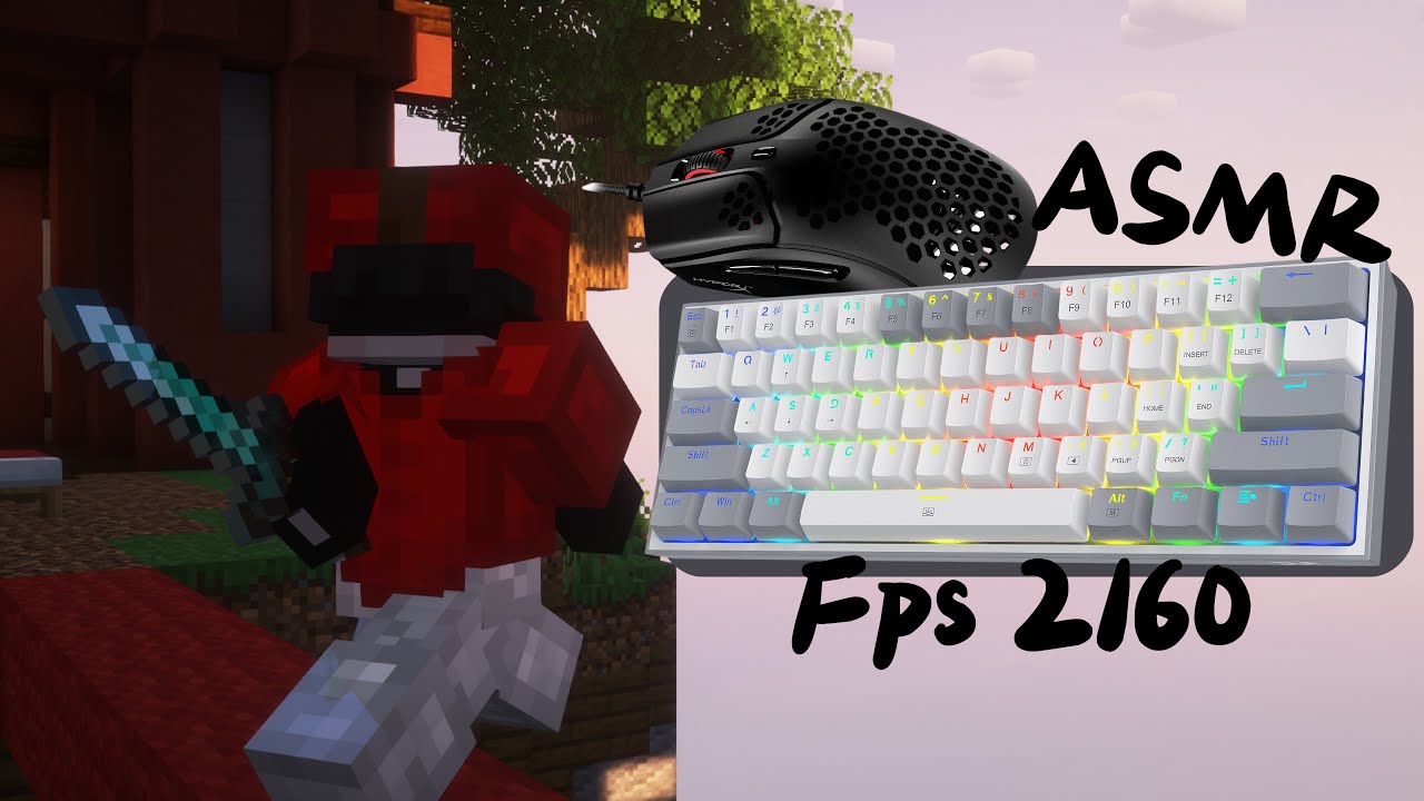 Keyboard + Mouse Sounds ASMR | Hypixel Bedwars