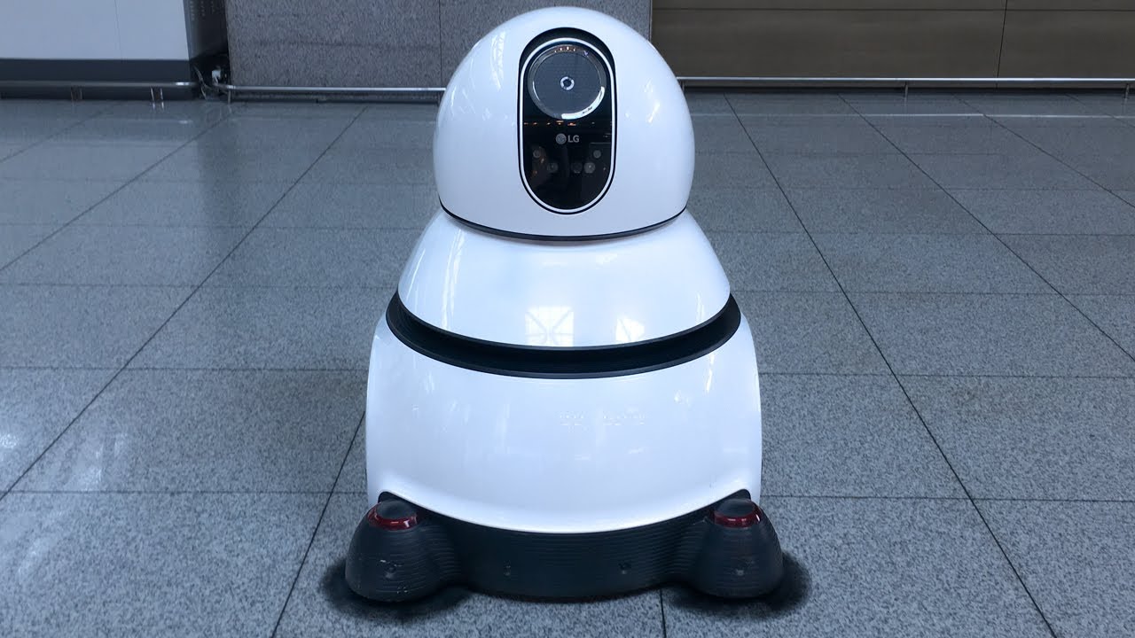 LG cleaning & guide robot, Incheon International Airport, Seoul, Korea