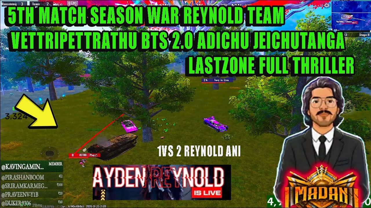 5TH MATCH SEASON WAR REYNOLD TEAM VETTRIPETTRATHU BTS 2.O ADICHU JEICHUTANGA LASTZONE FULL THRILLER